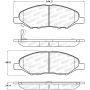 Stoptech 308.13450 Street Brake Pads - Front