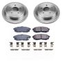 PowerStop KOE4601 OE Stock Replacement Low-Dust Ceramic Brake Pad and Rotor Kit