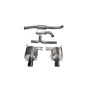 CORSA Performance 14865BLK Corsa 08-10 Subaru Impreza WRX Sedan 2.5L Turbo Manual 3in Sport Cat-Back Exhaust w/4in Blac