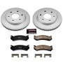 PowerStop CRK2009 Genuine Geomet Coated Rotor and Low-Dust Ceramic Brake Pad Kit