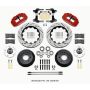 Wilwood 140-15279-DR Narrow Superlite 6R Front Hub Kit 14.00in Drill Red 82-92 Camaro//Firebird