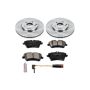 PowerStop KOE6702 OE Stock Replacement Low-Dust Ceramic Brake Pad and Rotor Kit