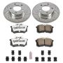 PowerStop K848-26 Z26 Street Performance Ceramic Brake Pad and Drilled & Slotted Rotor Kit