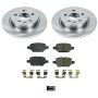 PowerStop KOE8488 OE Stock Replacement Low-Dust Ceramic Brake Pad and Rotor Kit