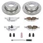 PowerStop K615-26 Z26 Street Performance Ceramic Brake Pad and Drilled & Slotted Rotor Kit