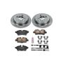 PowerStop KOE6331 OE Stock Replacement Low-Dust Ceramic Brake Pad and Rotor Kit