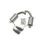 ROUSH 2015-2019 Ford Mustang 3.7L/2.3L V6/I4 Exhaust Kit w/ Round Tips