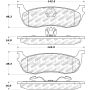 Stoptech 305.07110 Street Select Brake Pads - Rear