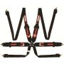 6pt Harness Camlock P/U Lap Black HNR FIA