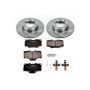 PowerStop KOE1150 OE Stock Replacement Low-Dust Ceramic Brake Pad and Rotor Kit