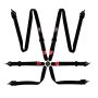 G-FORCE GFR7624BK Harness 6-pt Black 2in Indivd. Shlder P/U Lap