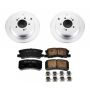 PowerStop CRK5499 Genuine Geomet Coated Rotor and Low-Dust Ceramic Brake Pad Kit