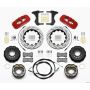Wilwood 140-13686-DR AERO4 Rear Kit 14.00 Drilled Red 2005-2014 Mustang w/ BMR Suspn. w/Lines