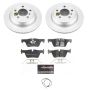 PowerStop ESK6852 Genuine Geomet Coated Rotors, ECE-R90 Brake Pads + Hardware Kit