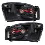 Oracle Lighting 8187-504 SMD Pre-Assembled Headlights, Black Bezel, ColorSHIFT(tm) - Simple