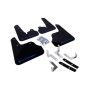 Rally Armor MF22-UR-BLK/BL Black Mud Flap/Blue Logo