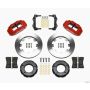 Wilwood 140-12613-R Narrow Superlite 4R Front Kit 12.19in Drilled Red 82-86 Jeep CJ