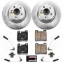 PowerStop CRK6472 Genuine Geomet Coated Rotor and Carbon-Fiber Ceramic Brake Pad Kit