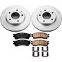 PowerStop CRK788 Genuine Geomet Coated Rotor and Low-Dust Ceramic Brake Pad Kit