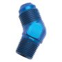 Russell 660100 Performance -6 AN to 1/8in NPT 45 Degree Flare to Pipe Adapter