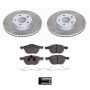 PowerStop SC4575 Semi-Coated Rotor and Low-Dust Ceramic Brake Pad Kit