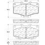 Stoptech 309.06110 Sport Brake Pads w/Shims and Hardware - Rear
