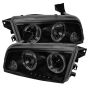 SPYDER 5078353 Projector Headlights - LED Halo - Black Smoke