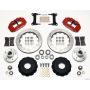 Wilwood 140-10775-R Narrow Superlite 6R Front Hub Kit 13.06in Red Chevy C-10 60-87 CPP Drop Spindle