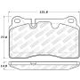 Stoptech 308.11650 Street Brake Pads