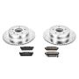 PowerStop K5032 Z23 Daily Driver Carbon-Fiber Ceramic Brake Pad and Drilled & Slotted Rotor Kit
