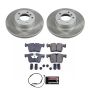 PowerStop SC6743 Semi-Coated Rotor and Low-Dust Ceramic Brake Pad Kit