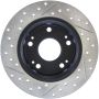 Stoptech 127.40055L 04-08 Acura TSX / 03-07 Honda Accord SportStop Slotted & Drilled Left Rear Rotor