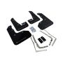 Rally Armor MF40-UR-BLK/SIL Black Mud Flap/Silver Logo