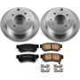 PowerStop KOE5212 OE Stock Replacement Low-Dust Ceramic Brake Pad and Rotor Kit