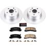 PowerStop CRK6784 Genuine Geomet Coated Rotor and Low-Dust Ceramic Brake Pad Kit