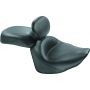 Mustang Motorcycle 79551 Mustang 08-17 Yamaha Raider Wide Touring 2PC Seat w/Diver Backrest - Black