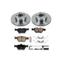 PowerStop KOE628 OE Stock Replacement Low-Dust Ceramic Brake Pad and Rotor Kit