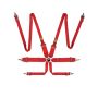 OMP First 3/2 Racing Harness Red