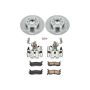 PowerStop KCOE772 OE Stock Replacement Low-Dust Ceramic Brake Pad, Rotor and Caliper Kit