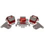 Energy Suspension 3.1134R 69-71 Camaro / 70-73 Monte Carlo Red Motor and Transmission Mounts; Chrome Finish