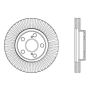 Stoptech 128.44172R Sport Cross Drilled Brake Rotor - Rear Left