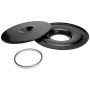 ALLSTAR PERFORMANCE ALL25951 Flat 14in Air Cleaner Kit Black