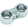 Bikers Choice 489604 Chrome Plain Oil Hose Separator For 2 Hoses
