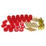 Prothane 97-01 Jeep TJ 1in Lift Body Mount Kit - Red