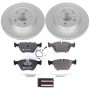 PowerStop ESK5298 Genuine Geomet Coated Rotors, ECE-R90 Brake Pads + Hardware Kit