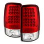 SPYDER 5001542 LED Tail Lights - Red Clear