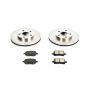 PowerStop KOE1058 OE Stock Replacement Low-Dust Ceramic Brake Pad and Rotor Kit