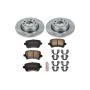 PowerStop KOE2261 OE Stock Replacement Low-Dust Ceramic Brake Pad and Rotor Kit