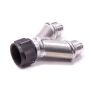 PETERSON FLUID PTR10-1726 Y-Manifold - 16an Female Swivel To 2 - 12an Male