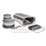 RACING POWER CO-PACKAGED RPCR5233 Polished Hilborn Style Dual Quad Scoop